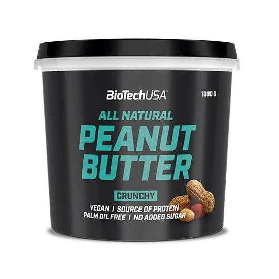 Biotechusa Light Peanut Butter 1000 Grams - Crunchy - Image 2