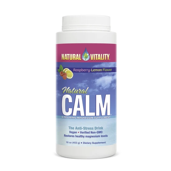 iHerb UK - Natural Vitality , Maxcalm®, Relaxing Drink Mix, Raspberry Lemon, 16 Oz (453 G) - Image 2