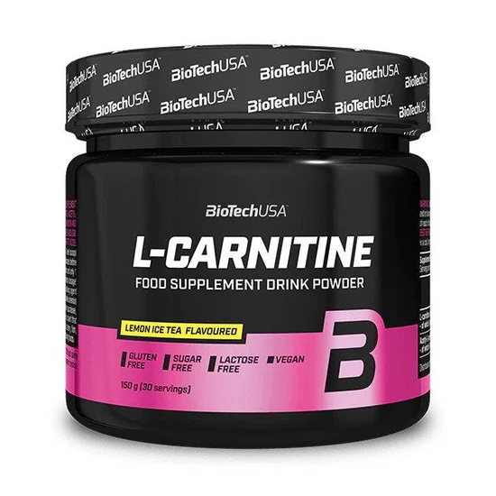 BioTechUSA L-Carnitine Drink Powder, Lemon Ice Tea - 150 grams - Image 4