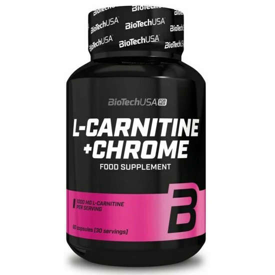 BiotechUSA L-Carnitine + Chrome Diet Weight Loss Support Pills  - 60 caps - Image 6