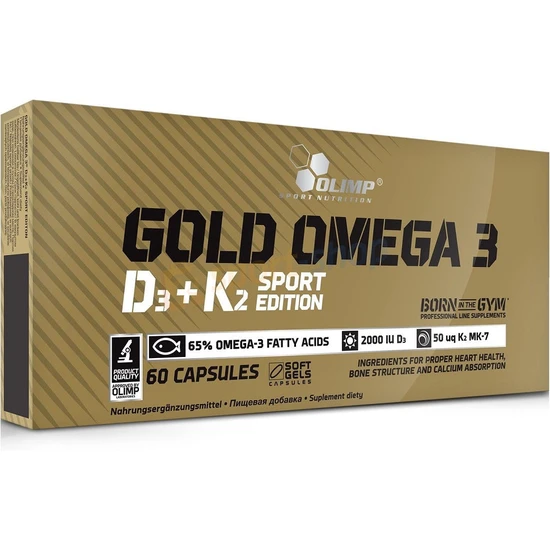 Olimp Nutrition Gold Omega 3 D3 + K2 Sport Edition - 60 Caps - Image 5