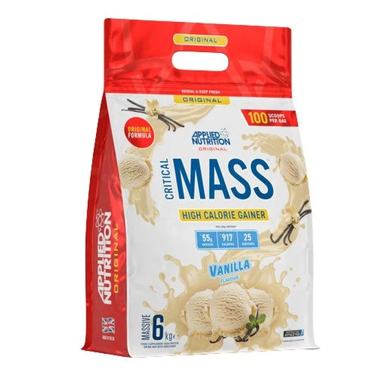 Applied Nutrition Multicolor Critical Mass High Calorie Gainer - Vanilla - 25 Servings - Image 2