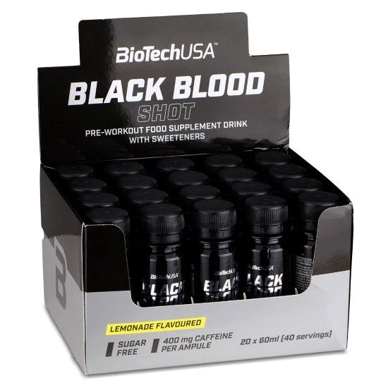 Biotechusa Black Blood Shot, Lemonade - 20 X 60 Ml. - Image 2