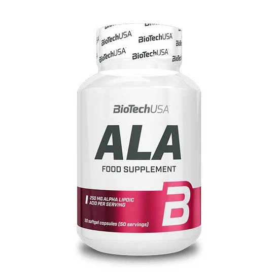 BioTechUSA ALA Alpha Lipoic Acid 250mg - 50 caps - Antioxidant Metabolic Support - Image 4