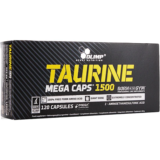 OLIMP SPORT NUTRITION Olimp Labs Taurine Capsules, 1500 mg, Pack of 120 Mega Capsules - Image 4