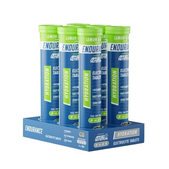 Applied Nutrition Endurance Hydration Electrolyte Effervescent Tablets, Lemon & Lime Tablets 6 X 20 Tablets