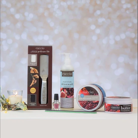 Cuccio Luxury Pedicure Kit Pomegranate & Fig