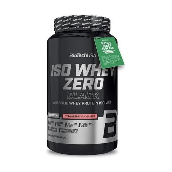 Biotechusa Iso Whey Zero Black, Strawberry - 908G - Image 2