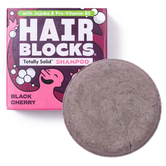 Shower Blocks {Aisle A} | Hair Blocks Solid Shampoo - Black Cherry - All Hair Types | 1 X 85G - Image 3