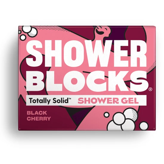 Shower Blocks Solid Shower Gel in Black Cherry 100g - 2 Pack - Image 4