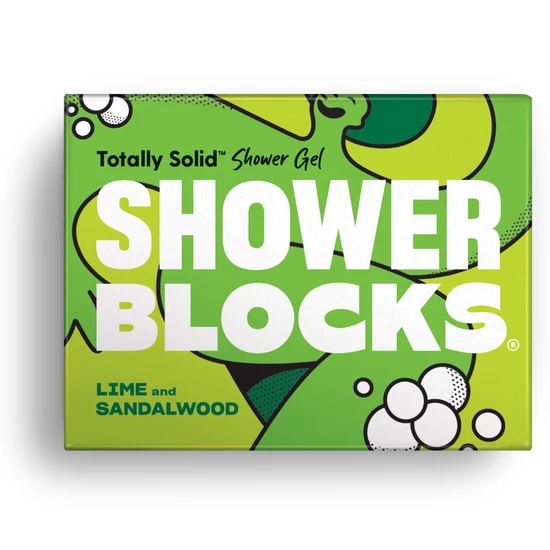 Shower Blocks Solid Shower Gel Lime & Sandalwood