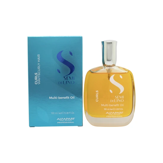 Alfaparf Semi Di Lino Curls-Benefit Oil For Curly & Wavy Hair Vegan - Image 3