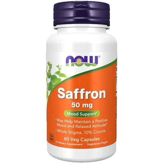 NOW Foods Saffron, 50mg Vegicaps