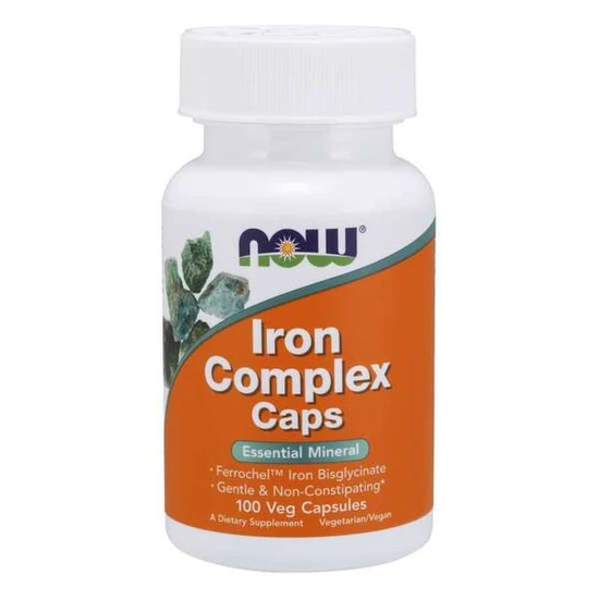 Now Foods , Iron Complex Caps, 100 Veg Capsules - Image 4