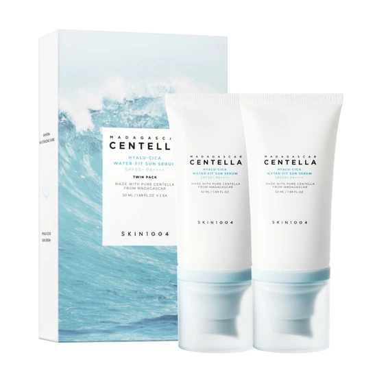 Skin1004 Madagascar Centella Hyalu-Cica Water-Fit Sun Serum Twin Pack (50ml x2) - Image 7