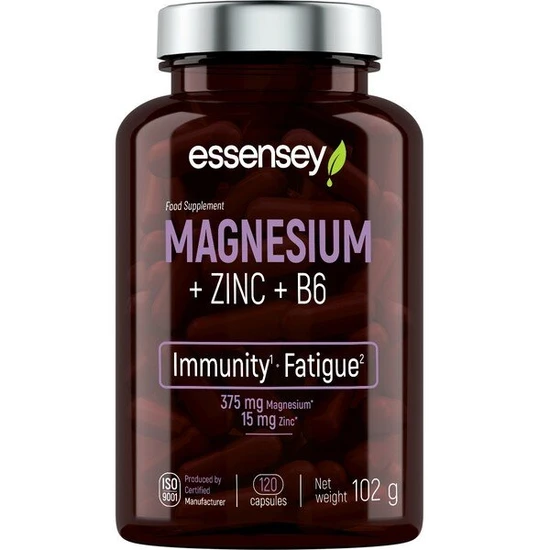 Essensey Magnesium + Zinc + B6 - 120 caps - Image 3