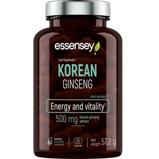 {Aisle K} Essensey | Korean Ginseng- 500mg | 1 x 90 caps - Image 4