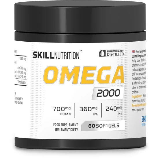 Skill Nutrition Omega 2000 - 60 Softgels - Image 2