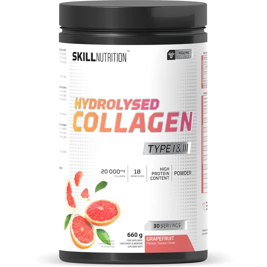 Skill Nutrition Hydrolysed Collagen Type I & III Grapefruit