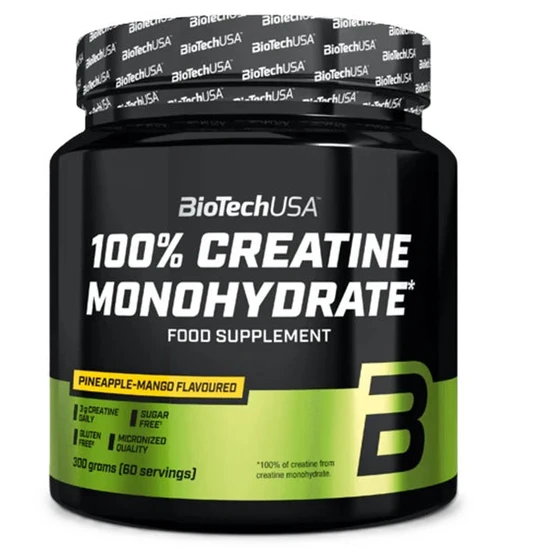 Biotechusa 100% Creatine Monohydrate 300G-Pineapple-Mango