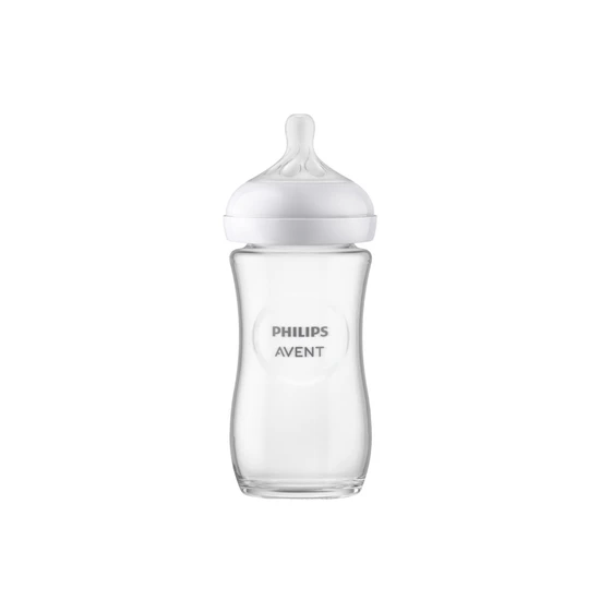 Philips Natural Response Pure Glass Baby Bottle 3-6m