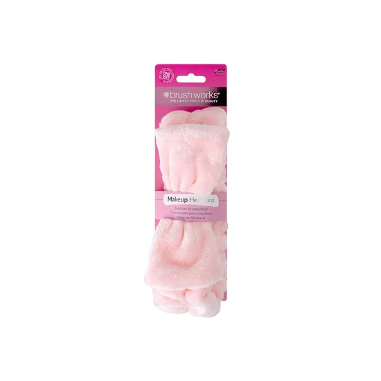 Brushworks Pink Makeup Headband - Image 3