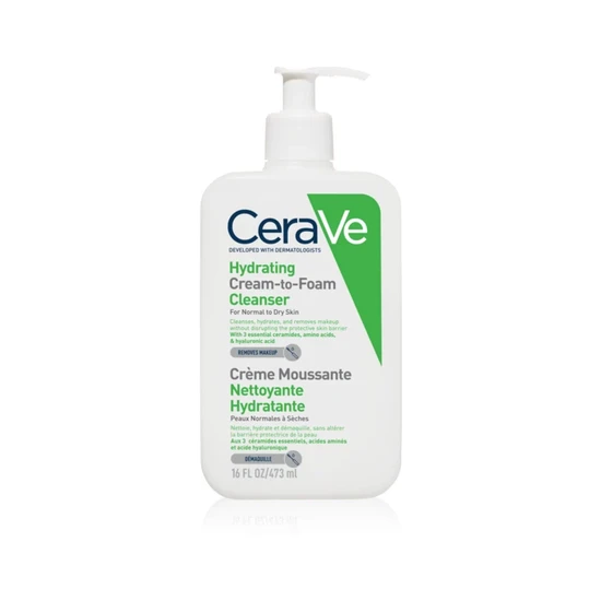 CeraVe Hydrating Cream-to-Foam Cleanser