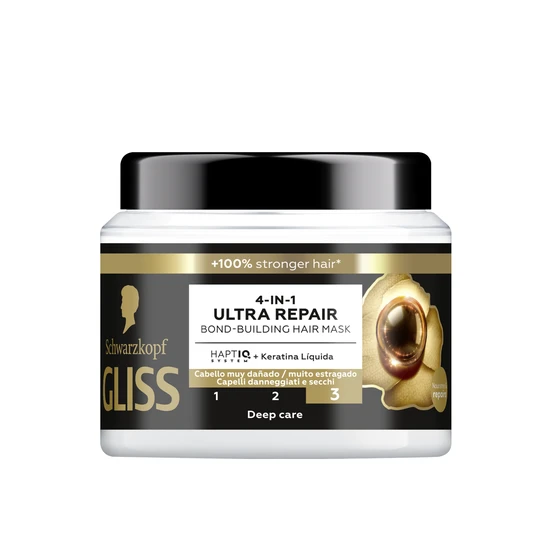 Schwarzkopf Gliss 4-In-1 Ultra Repair Bond-Building Hair Mask