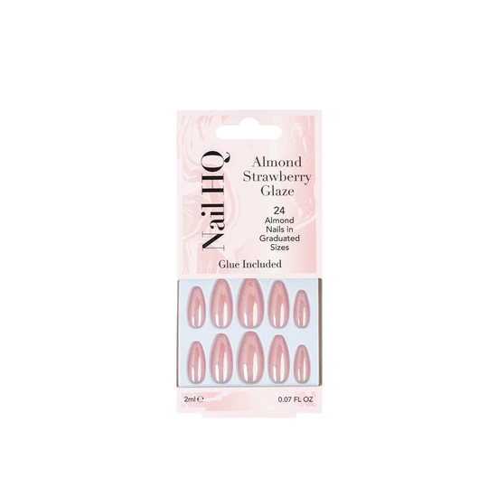 Nail HQ Almond Strawberry Glaze Nails