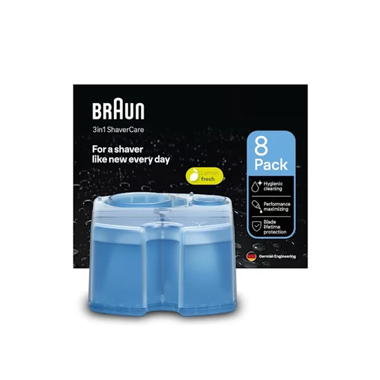 Braun 3-in-1 Shaver Care Clean & Renew Cartridges