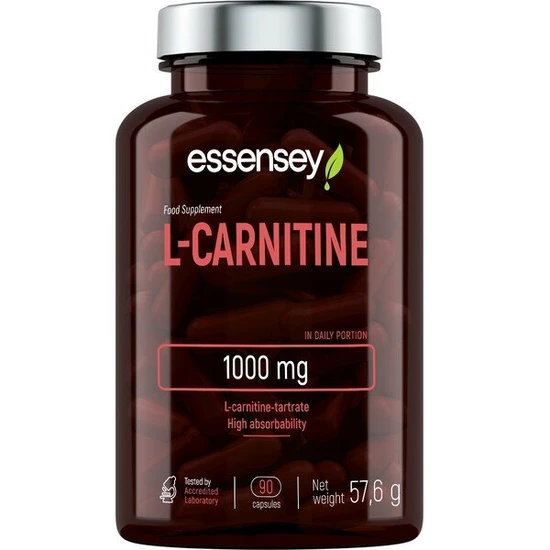 Essensey L-Carnitine 1000mg High Absorption Weight Loss & Diet Support - 90 caps - Image 3