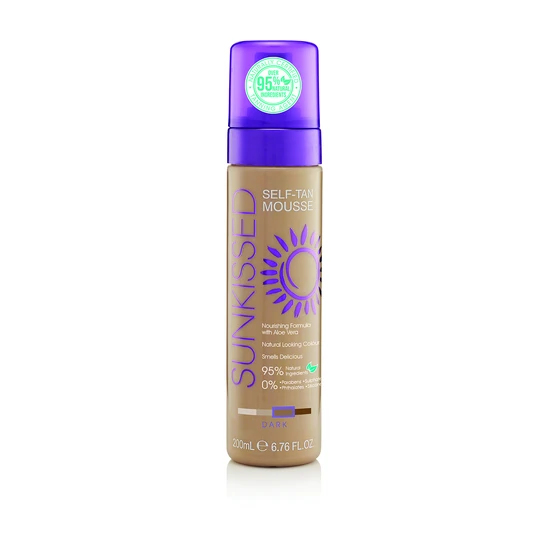 Sunkissed Self Tanning Mousse Dark 200Ml - Image 2