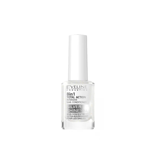 Eveline Nail Therapy 8-In-1 Total Action Silver Shine