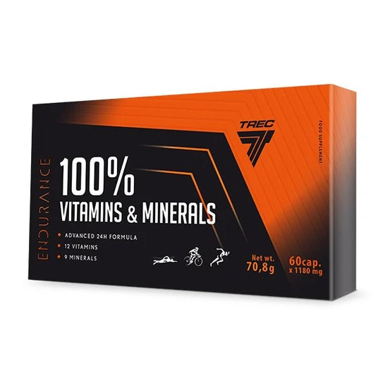 Trec Nutrition 100% Vitamins & Minerals 60Cap (Endurance) - Image 3
