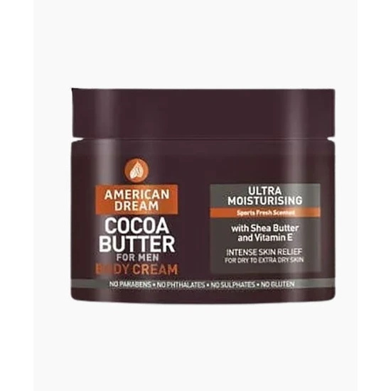 American Dream Cocoa Butter Ultra Moisturising Body Cream For Men