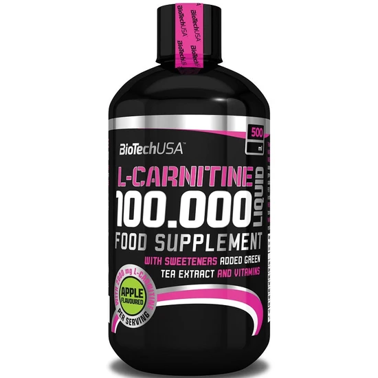 Biotechusa L-Carnitine 100.000, Apple - 500 Ml. - Image 3