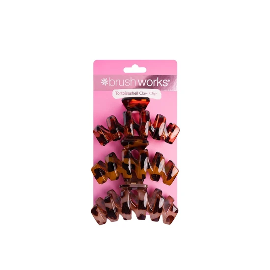 Brushworks Tortoiseshell Claw Clips Hair Clips 3 Pc - Image 3