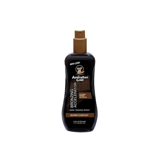Australian Gold Dark Tanning Accelerator Spray Gel With Bronzers