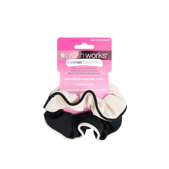 Brushworks Contrast Scrunchies X2