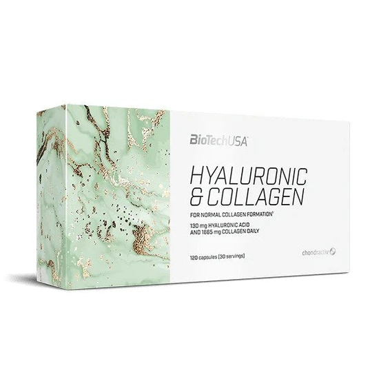 BiotechUSA Hyaluronic and Collagen 120 Capsules Skin Nails Hair Joint Health - Image 7