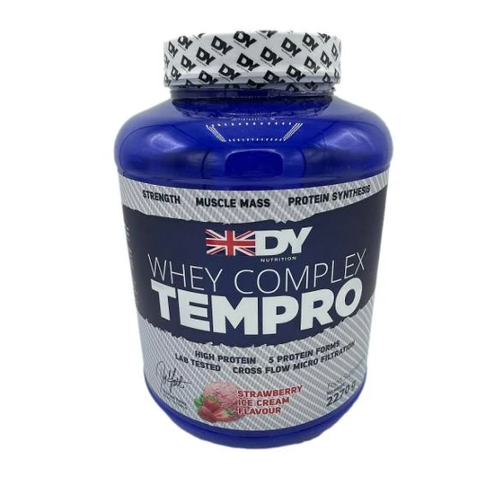 DY Nutrition Whey Complex Tempro - 2.27kg - x4 Protein Forms - Strawberry | Isolate & Egg Albumin | 23g Premium Protein Powder with Digestive Enzymes for Optimal Absorption | Strawberry Flavour - Image 2