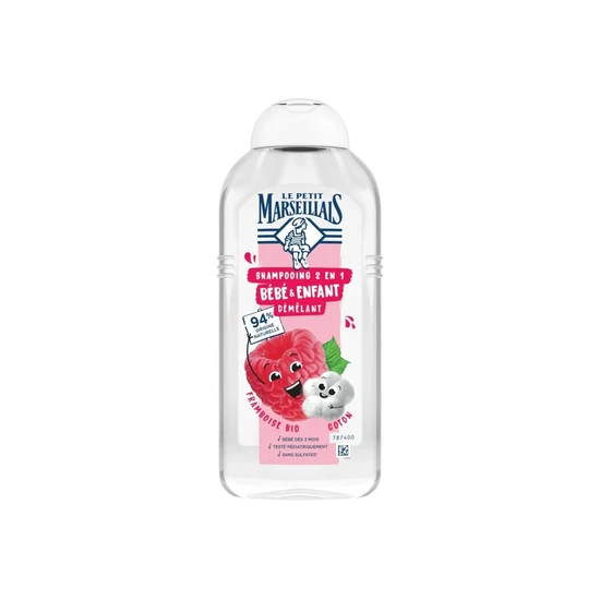 Le Petit Marseillais 2-In-1 Kids Organic Raspberry & Cotton Shampoo