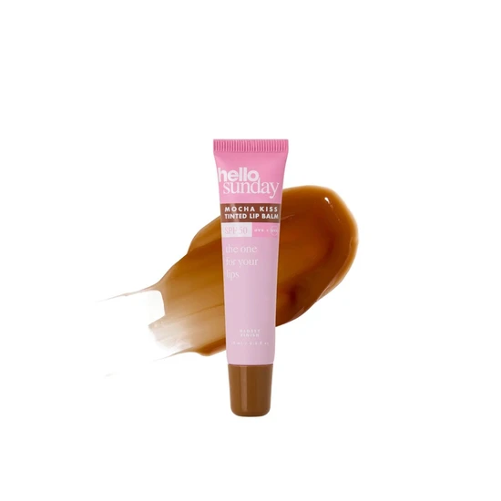 Hello Sunday The One For Your Lips Mocha Kiss Tinted Lip Balm SPF 50 With Shea Butter