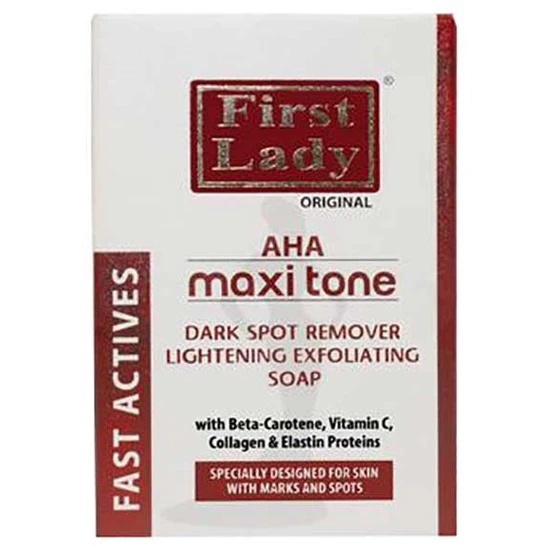 First Lady Fast Actives AHA Maxi Tone Dark Spot Remover Exfoliating Soap
