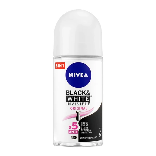 Nivea Black & White Invisible Original X5 Deodorant Roll On