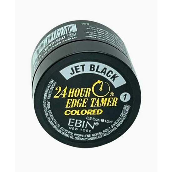 Ebin New York 24 Hour Edge Tamer Jet Black