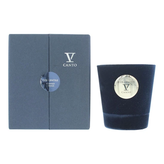 V Canto Cor Gentile Flocked Glass Candle
