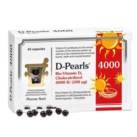 Pharma Nord D-Pearls 4000IU (100mcg) - 60 Capsules - Image 3