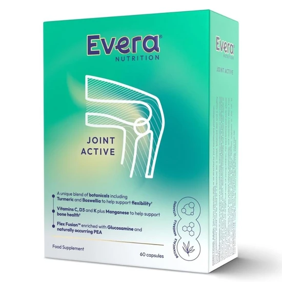 Evera Nutrition Joint Active 60 Capsules Vegetarian Supplement - Image 3