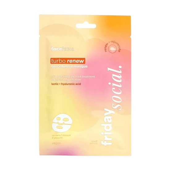 Face Facts Friday Social Turbo Renew Biocellulose Masque